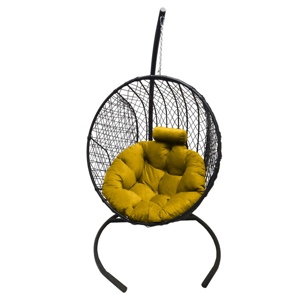 Подвесное кресло Кокон Круглое Стандарт (жёлтый)