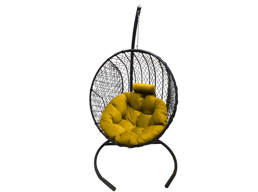 Подвесное кресло Кокон Круглое Стандарт (жёлтый)