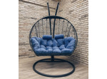Подвесное кресло Кокон Дабл (голубой)