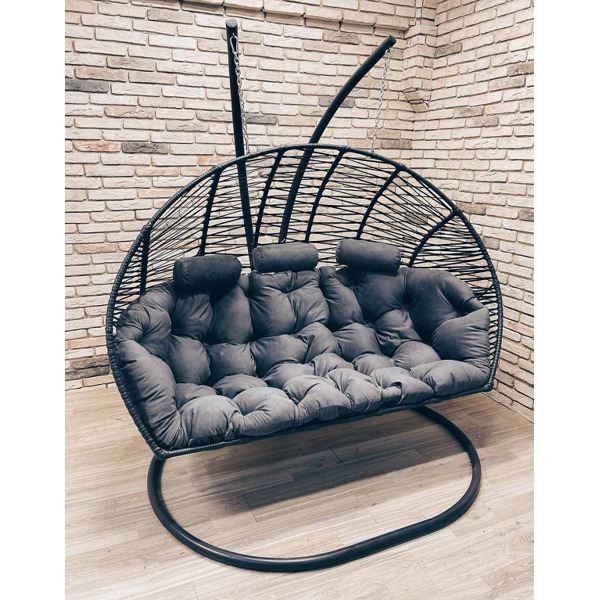 Подвесное кресло Кокон Фэмили Премиум Зигзаг (трёхместный)