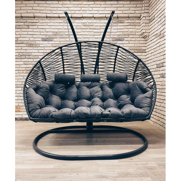 Подвесное кресло Кокон Фэмили Премиум Зигзаг (трёхместный)