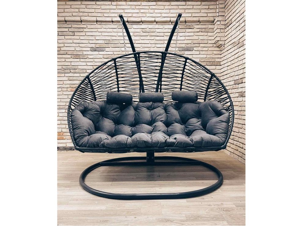 Подвесное кресло Кокон Фэмили Премиум Зигзаг (трёхместный)