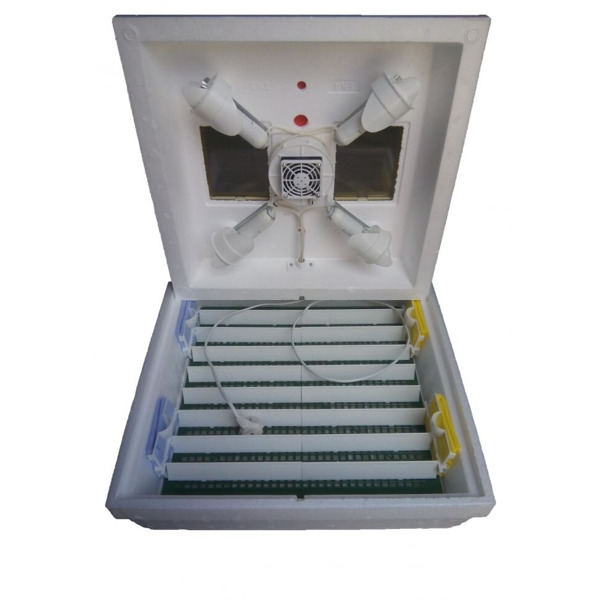 Инкубатор бытовой Квочка МИ-30-1-ЭЛ (ПОЛУАВТОМАТ, ламповый) с вентилятором + Гигрометр