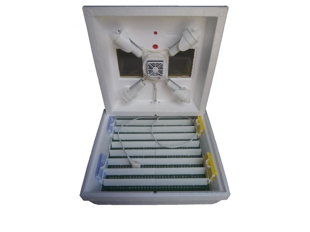 Инкубатор бытовой Квочка МИ-30-1-ЭЛ (ПОЛУАВТОМАТ, ламповый) с вентилятором + Гигрометр