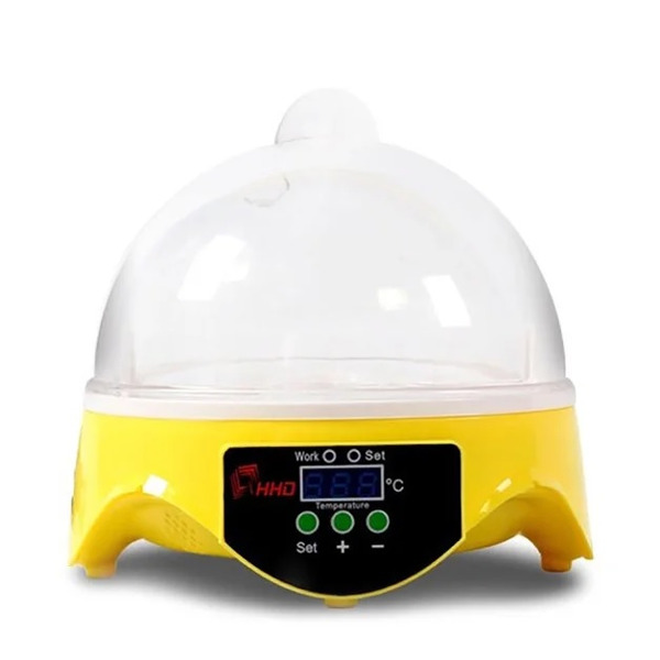 Мини инкубатор для яиц на 7 яиц "HHD 7" с терморегулятором