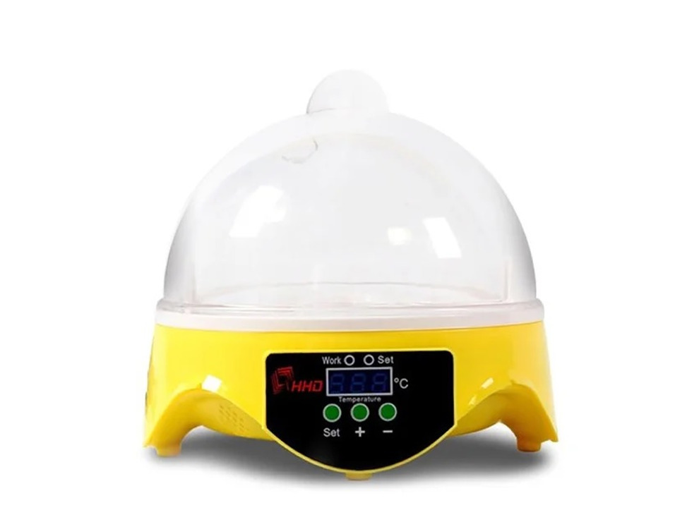 Мини инкубатор для яиц на 7 яиц "HHD 7" с терморегулятором