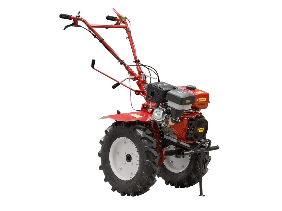 Культиватор бензиновый FERMER FM-1617MXL колеса 6.50-12 (16 л.с., шир. 105 см, колесо 6.50-12, без ВОМ, передач 3+1, пониженная передача)