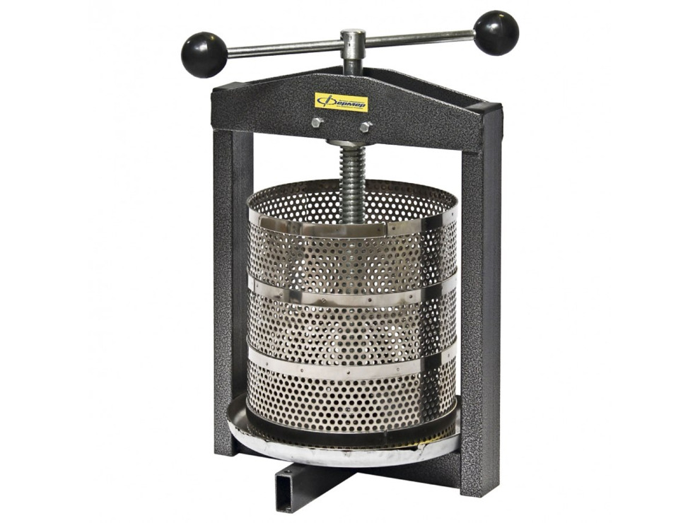 Соковыжималка ручная СВР-02 "Люкс" пресс для сока 10 л, Полированная