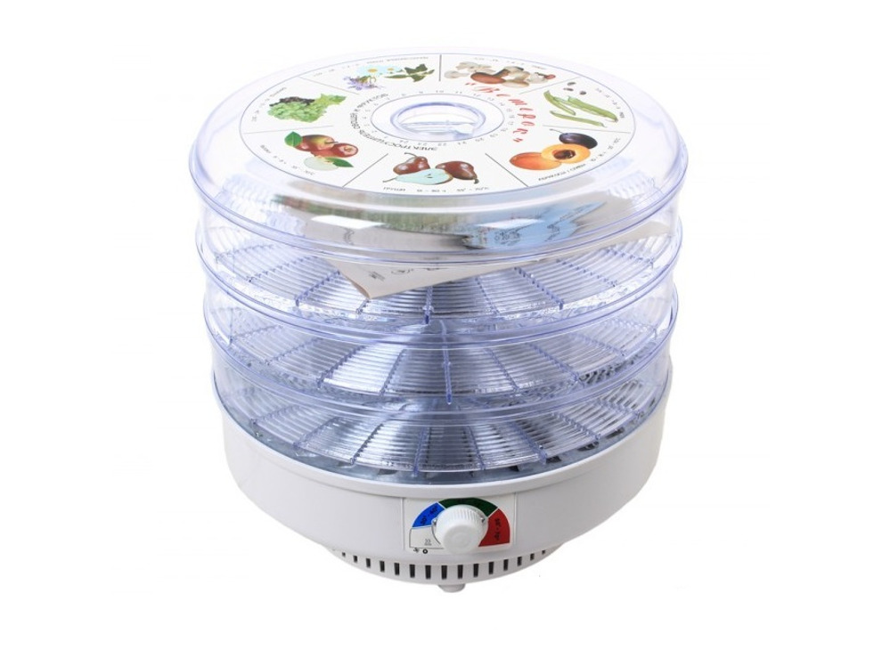 Сушилка для овощей и фруктов 500Вт Ветерок-1 (3 поддона, прозрач.) 