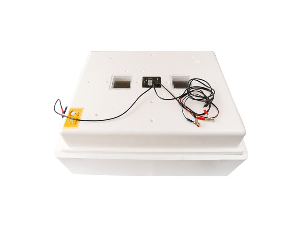 Инкубатор Несушка на 104 яйца арт. 64ВГ (автомат, гигрометр, цифр. табло, вентиляторы, 220+12В) 