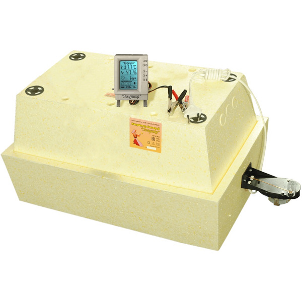 Инкубатор Золушка -2020 на 28 яиц (автомат, ЖК терморегулятор, гигрометр, 220+12В) Новинка!