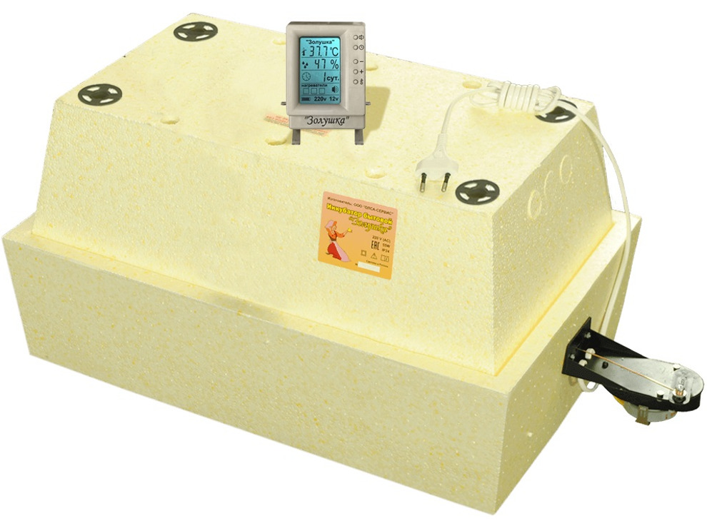 Инкубатор Золушка -2020 на 28 яиц (автомат, ЖК терморегулятор, гигрометр) Новинка!