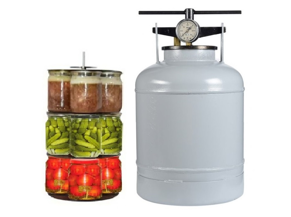 Автоклав домашний 18 л, с датчиком давления