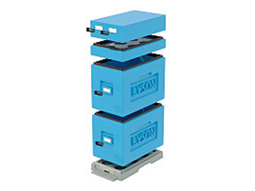 Улей "Дадан" 6-рамочный (2 корпуса Дадан, кормушка), красный