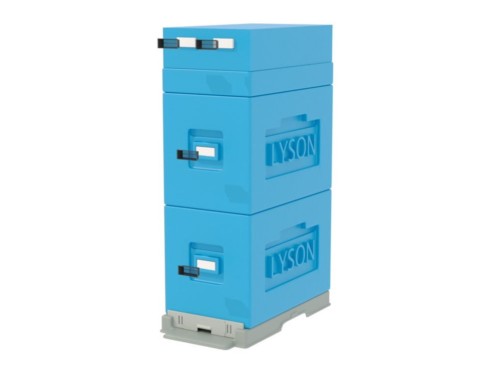 Улей "Дадан" 6-рамочный (2 корпуса Дадан, кормушка), красный