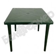 Пластиковый стол квадратный (зеленый)