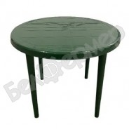 Пластиковый стол круглый (зеленый)